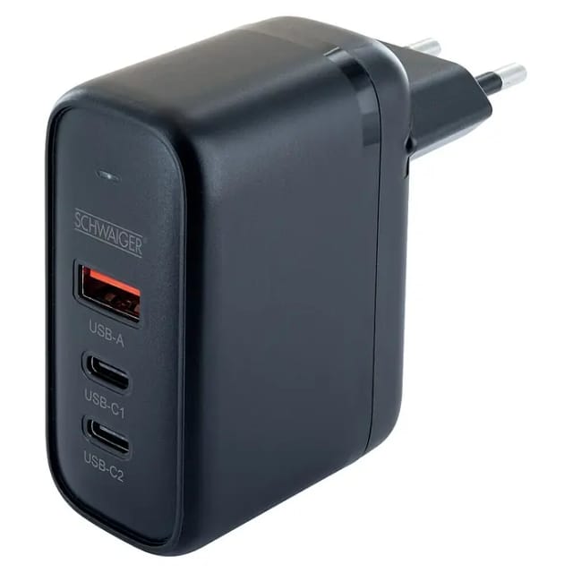 Schwaiger USB-Ladeadapter 35 W schwarz