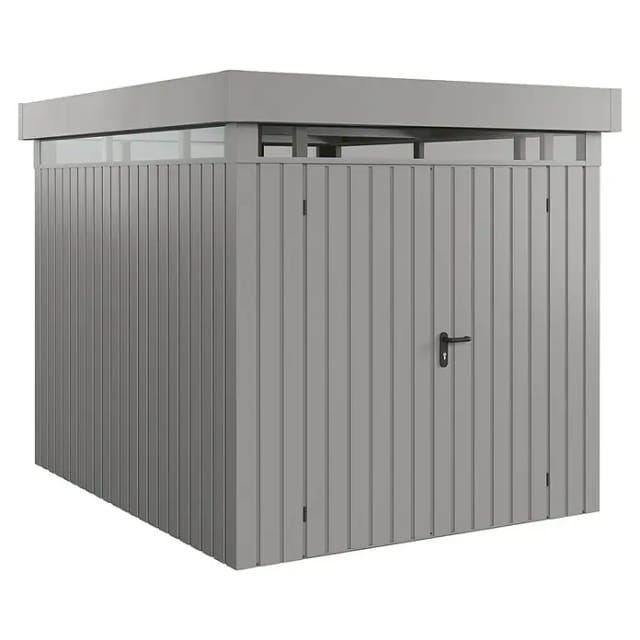 EcoStar Gerätehaus 'Euroline EFD6 S-Sk' graualuminium 229 x 277 cm