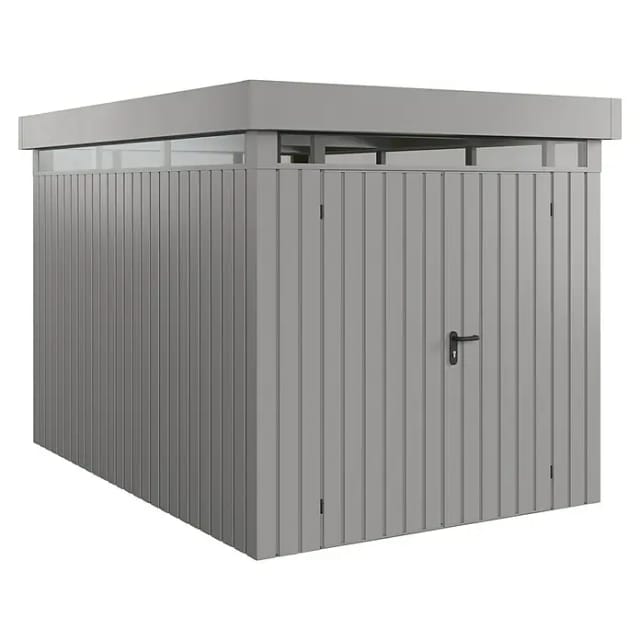 EcoStar Gerätehaus 'Euroline EFD7 S-Sk' graualuminium 229 x 325 cm