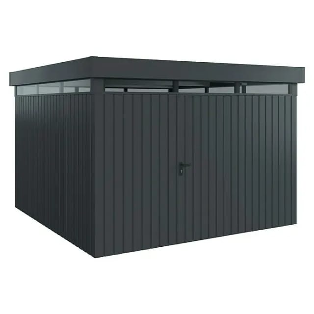 EcoStar Gerätehaus 'Euroline EFD14 S-Sk' anthrazitgrau 325 x 325 cm
