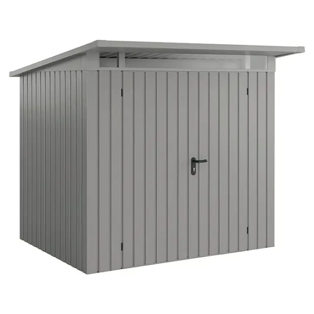 EcoStar Gerätehaus 'Euroline EPD4 S-Sk' graualuminium 229 x 214 cm