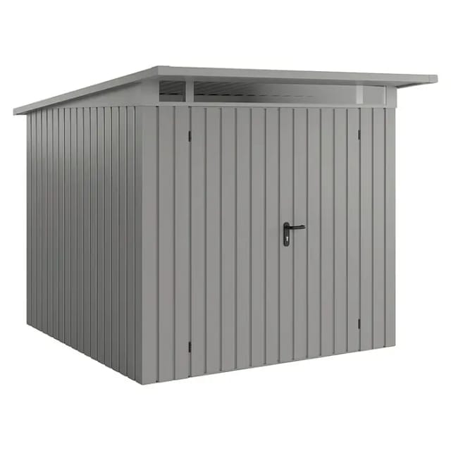 EcoStar Gerätehaus 'Euroline EPD5 S-Sk' graualuminium 229 x 262 cm