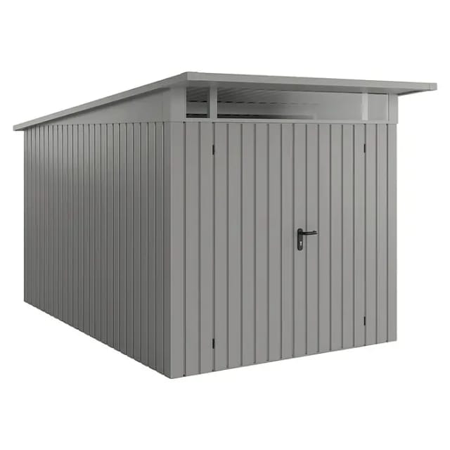 EcoStar Gerätehaus 'Euroline GH EPD7 2131 S-Sk' graualuminium 229 x 358 cm