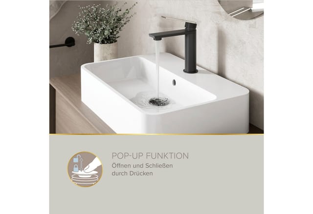 Lenz Pop-Up-Ablaufventil 'EasyClean' graphitfarben
