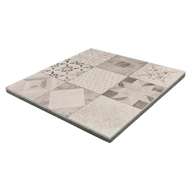 EHL Terrassenplatte 'Mosaik' grau 60 x 60 x 4 cm