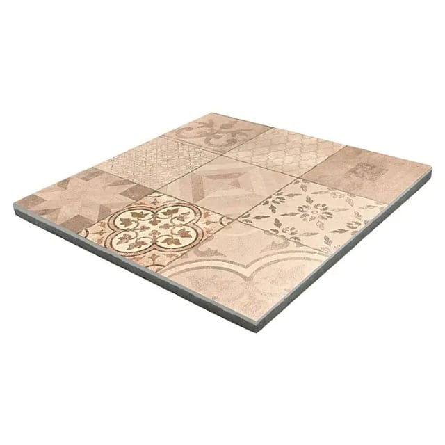 EHL Terrassenplatte 'Mosaik' braun/beige 60 x 60 x 4 cm