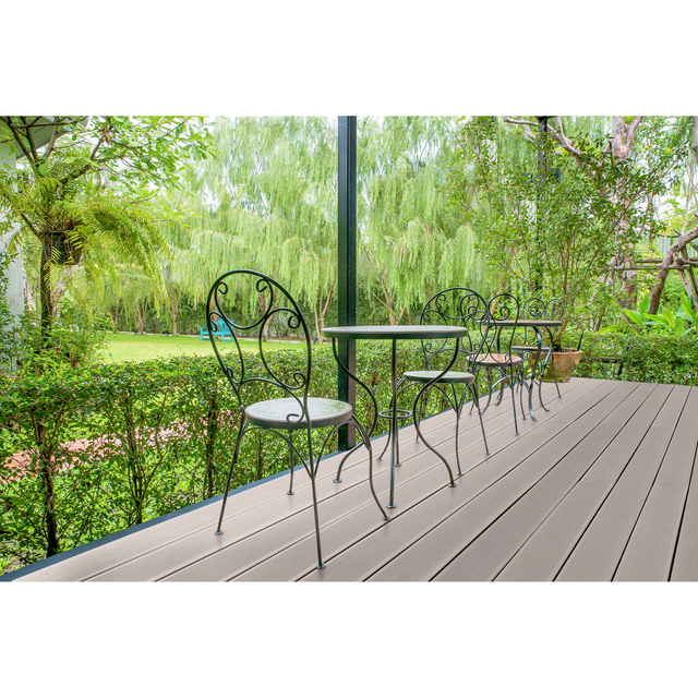 elephant Terrassendielen-Komplettset WPC Hohlkammer grau 12 qm