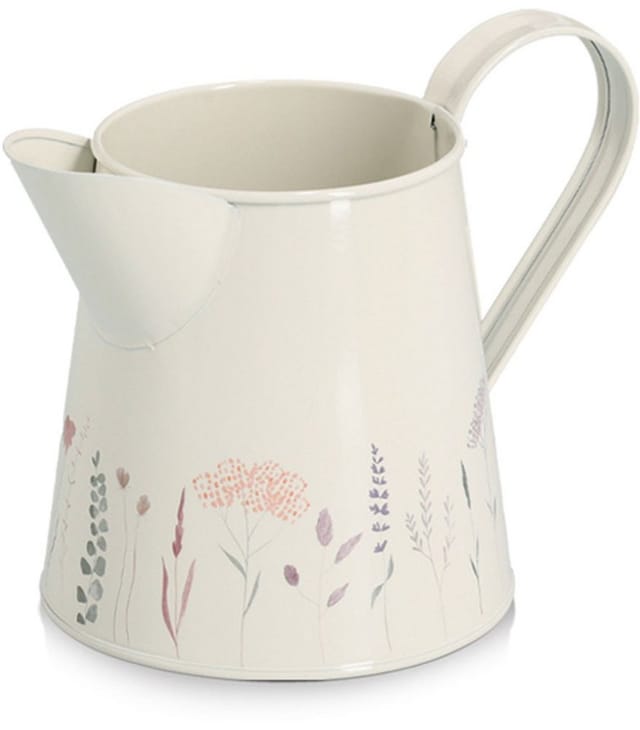 Zeller Kanne 'Flowers' Metall 1500 ml 10,5 x 14 x 10,5 cm
