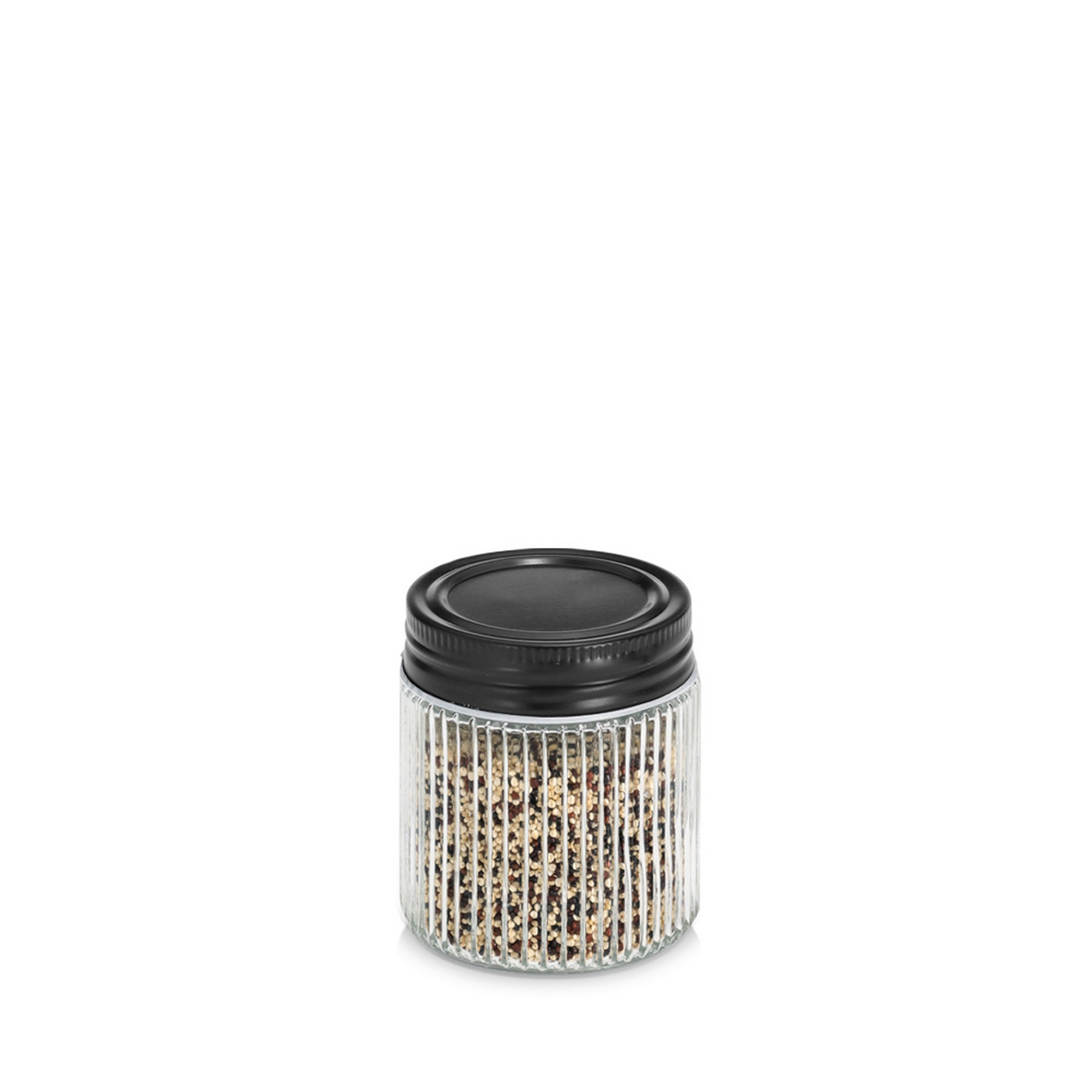 Zeller Vorratsglas mit Metalldeckel 120 ml 6 x 7 x 6 cm Bild 2
