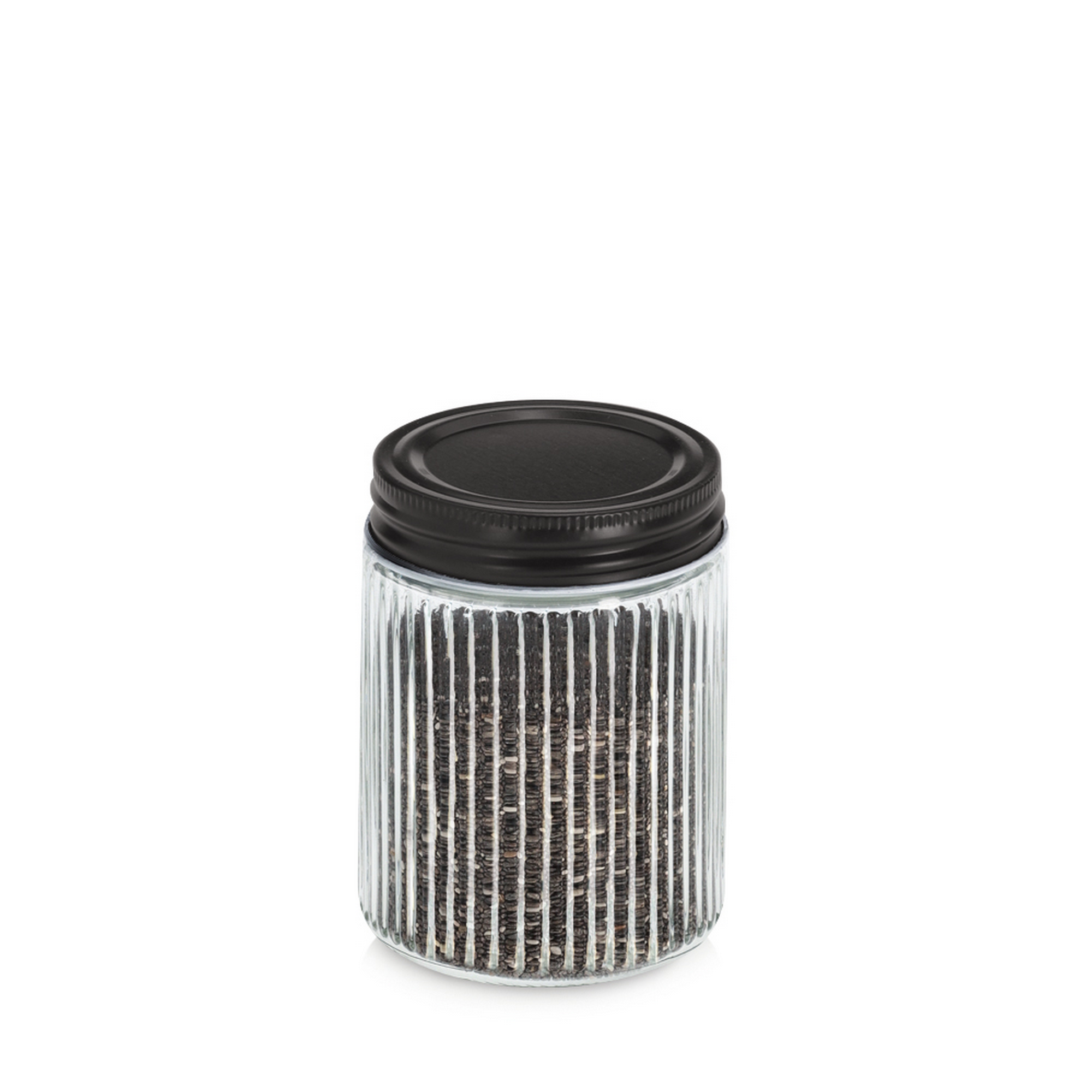 Zeller Vorratsglas mit Metalldeckel 300 ml 7,5 x 10 x 7,5 cm Bild 2