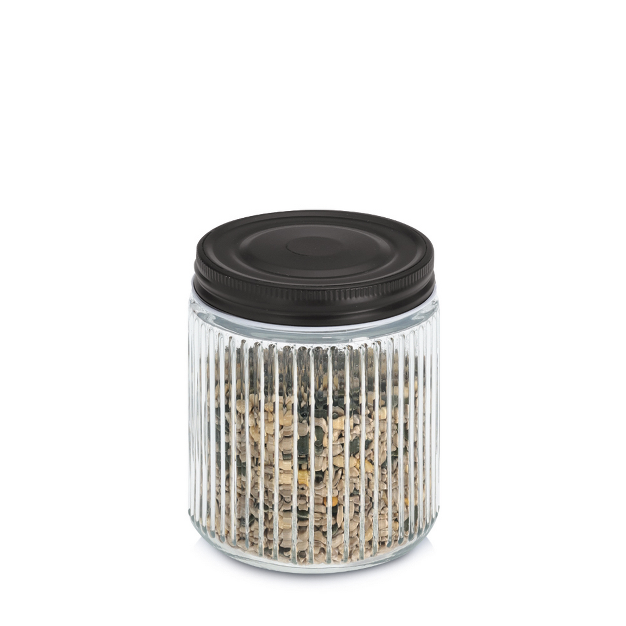 Zeller Vorratsglas mit Metalldeckel 520 ml 9,3 x 11,3 x 9,3 cm Bild 2