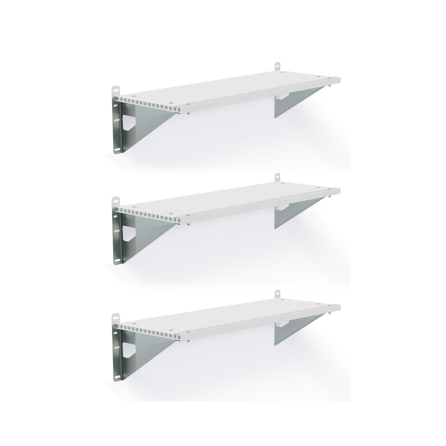 Palram-Canopia Regalset für Gerätehaus SkyLight und Rubicon silber/weiß 30,5 x 84,7 cm, 3er-Pack