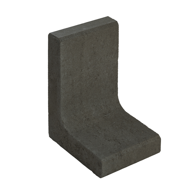 Diephaus L-Stein schmal Beton anthrazit 40 x 25 x 30 x 7 cm