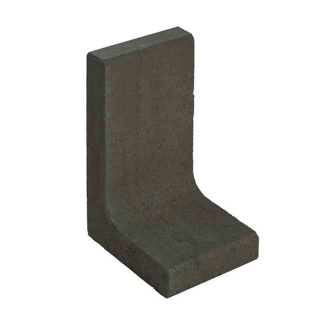 Diephaus L-Stein schmal Beton anthrazit 50 x 25 x 30 x 7 cm