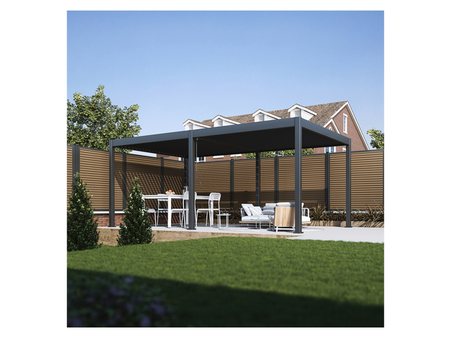 Pergola anthrazit 360 x 600 cm