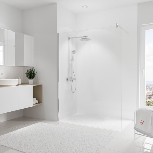 Schulte Duschrückwand 'DecoDesign Softtouch' weiß 150 x 255 cm