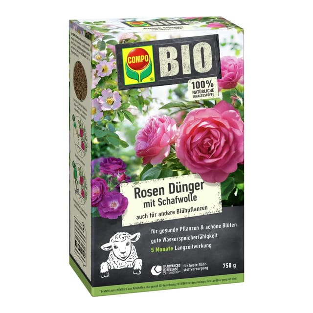 Compo Bio-Rosendünger mit Schafwolle 750 g