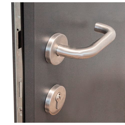 Splendoor Alu-Stahlhaustür 'B01' anthrazit links 110 x 210 cm