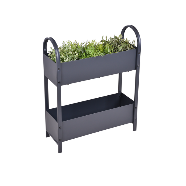 Garden Pleasure Hochbeet 'Tulpia' Eisen anthrazit 22,5 x 75 x 60 cm