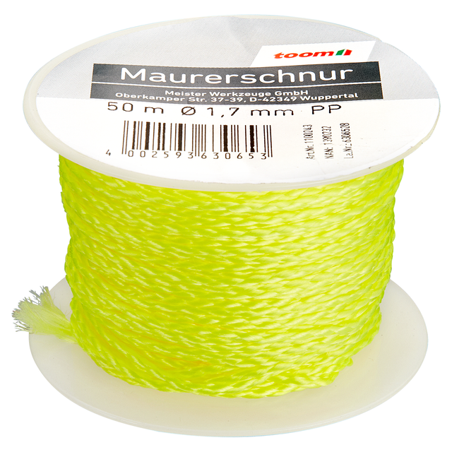 toom Maurerschnur gelb Ø 1,7 mm x 50 m