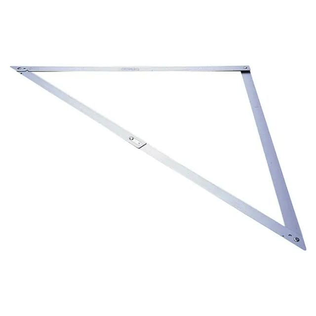 Bauwinkel klappbar Aluminium 172 x 122 cm
