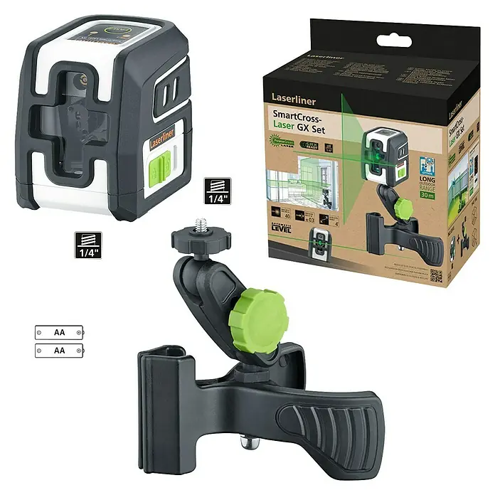 Laserliner Kreuzlinienlaser-Set 'SmartCross-Laser GX Set'