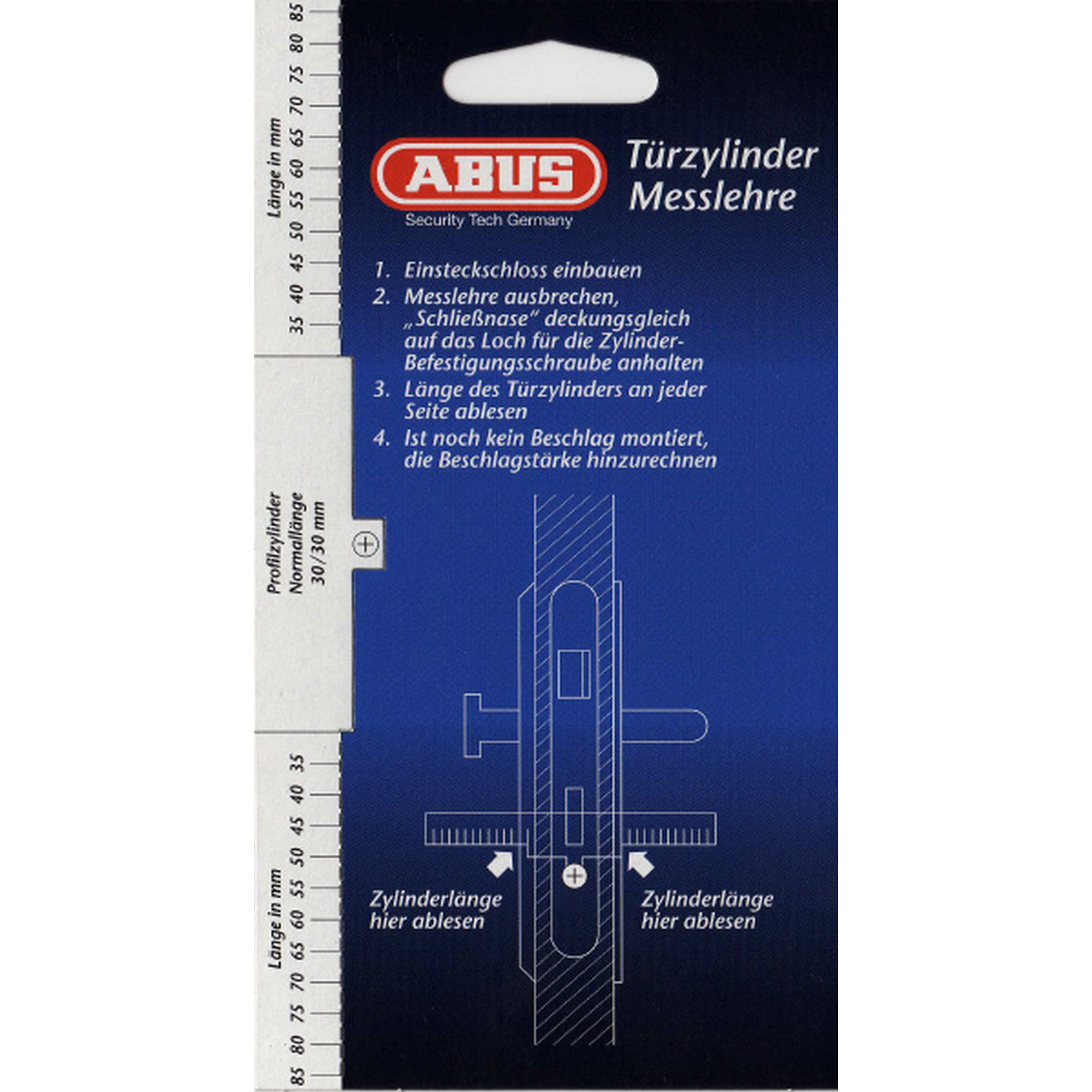 ABUS Türzylinder-Messlehre