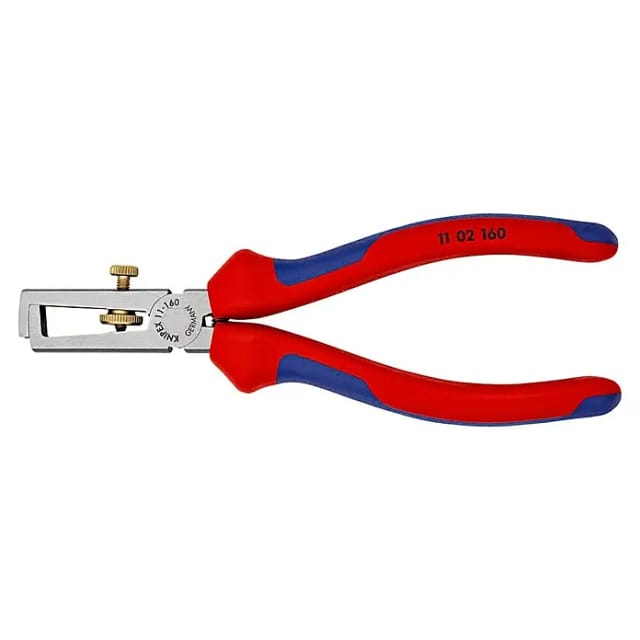 Knipex Abisolierzange rot/blau ölgehärtet 160 mm