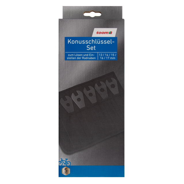 toom Konusschlüssel-Set 5-teilig, Tasche