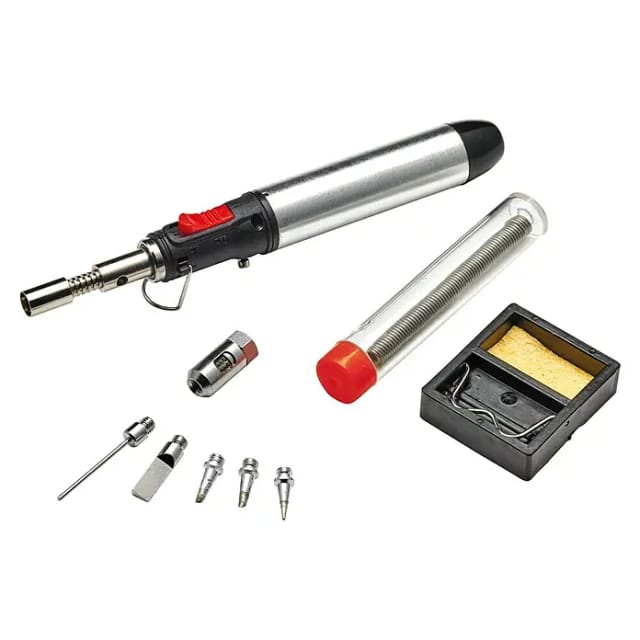 Gaslöter-Set 'M 028' mehrfarbig 650 °C, 10-teilig