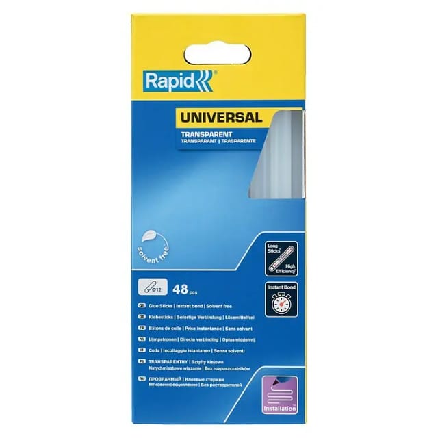 Rapid Universal Klebesticks Transparent Ø12 mm 880 g 48 Stück
