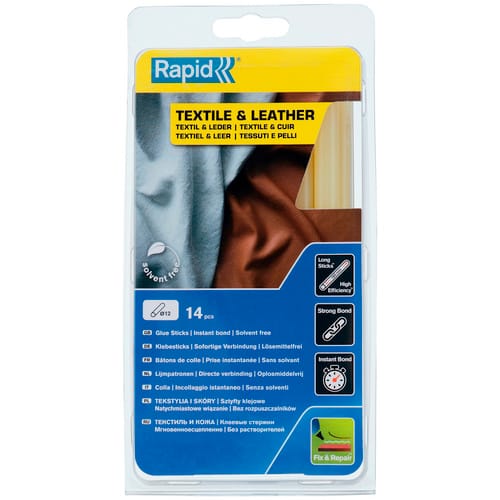 Rapid Klebestick für Textil und Leder gelb Ø 12 x 190 mm 14 Stück