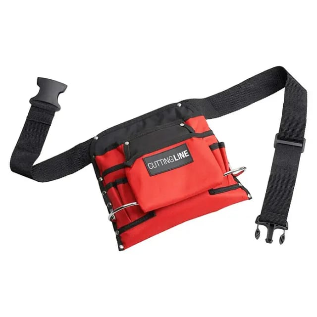 Cutting Line Nagel- und Werkzeugtasche Nylon 8 Taschen rot/schwarz