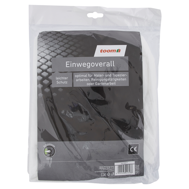toom Einweg-Overall, Schutzklasse Kat. I