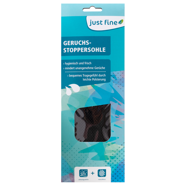 Geruchsstopper-Schuheinlegesohle schwarz 38/39