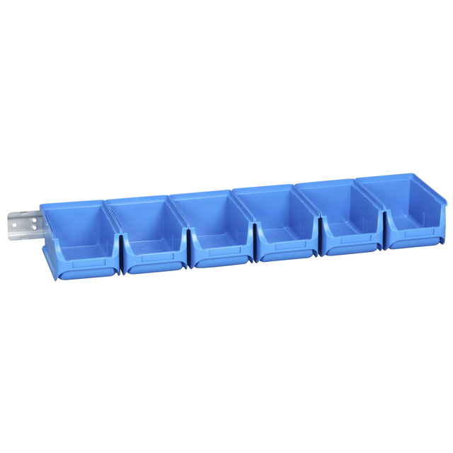 Allit ProfiPlus Sichtboxen-Set 'Set 2/7' 7-teilig blau 61,5 x 16,5 x 7,5 cm