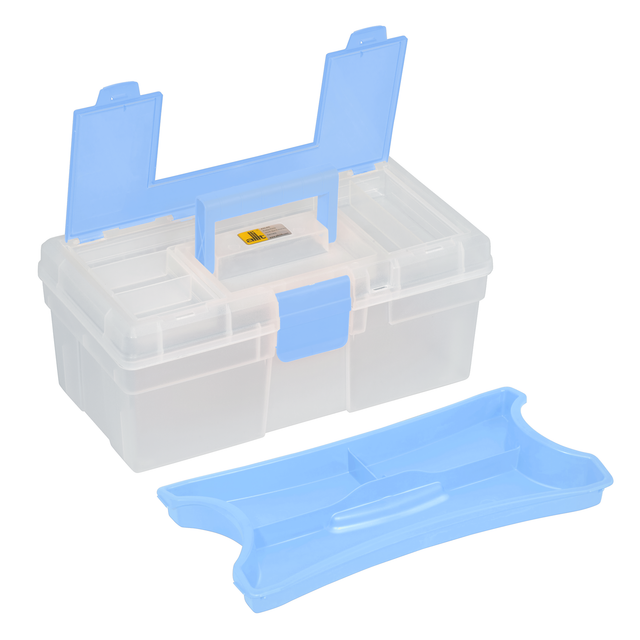 Allit McPlus Aufbewahrungskoffer 'Clear 12.5' blau 31 x 17 x 13 cm