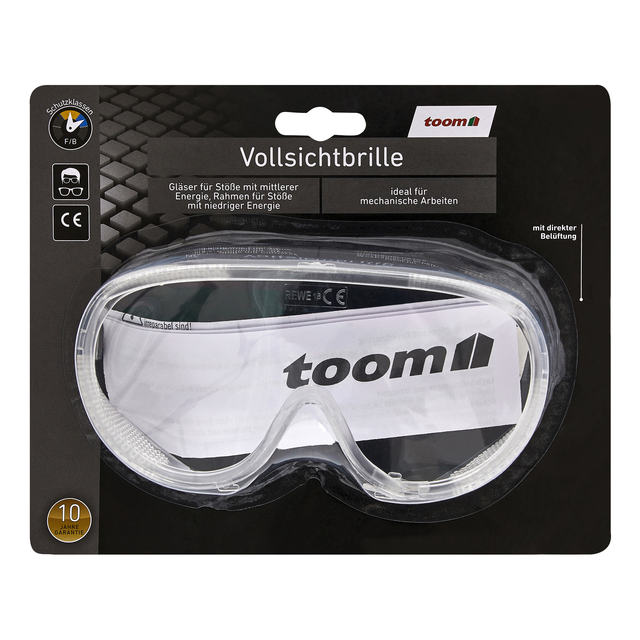 toom Vollsichtbrille Schutzklasse F/B