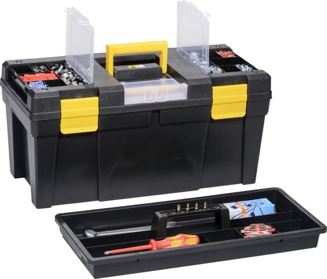 Allit McPlus Werkzeugkoffer 'Promo 23' schwarz/gelb 58 x 28 x 28 cm