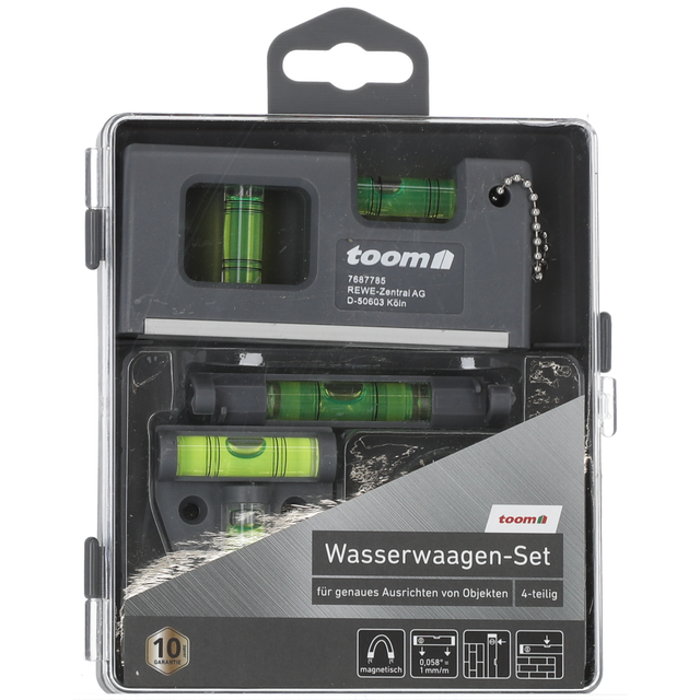 toom Wasserwaagen-Set 4-teilig