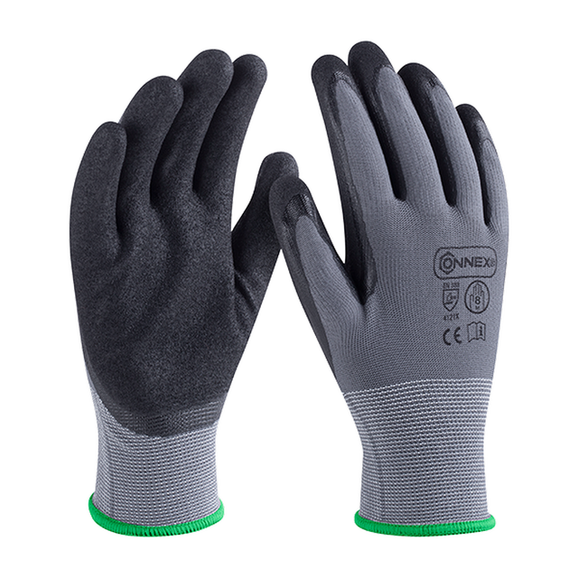 Connex Arbeitshandschuh 'Economic Flex' grau/schwarz Größe 8/M