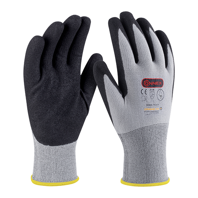 Connex Arbeitshandschuh 'Economic Universal' grau/schwarz Größe 10/XL