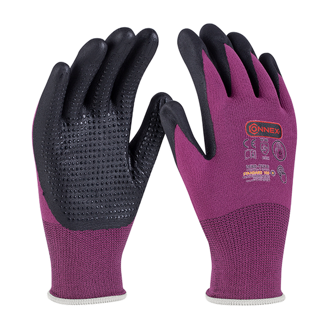 Connex Arbeitshandschuh 'Economic Comfort Touch' rot/schwarz Größe 6