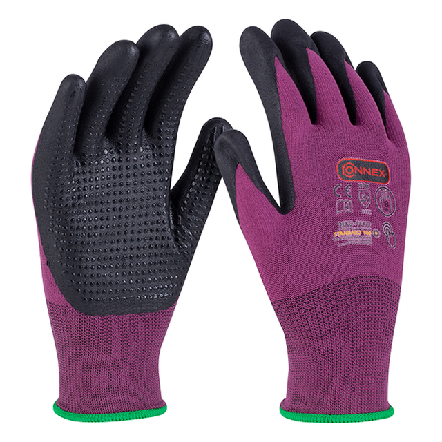 Connex Arbeitshandschuh 'Economic Comfort Touch' rot/schwarz Größe 8/M