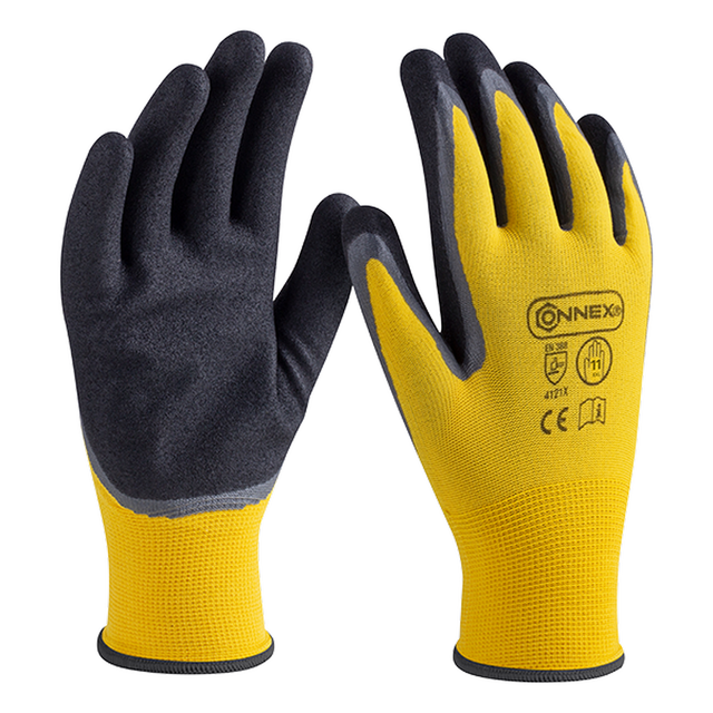 Connex Arbeitshandschuh 'Outdoor Best Grip' gelb/grau/schwarz Größe 11/XXL