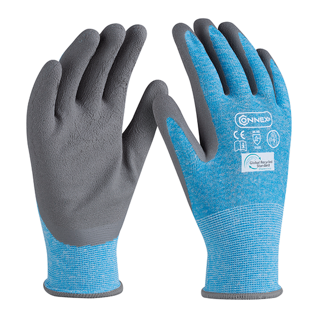 Connex Arbeitshandschuh 'Recycled Universal' blau/grau Größe 9/L