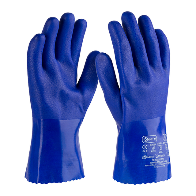 Connex Chemieschutzhandschuh 'Pro Liquid Chemical' blau Größe 9/L