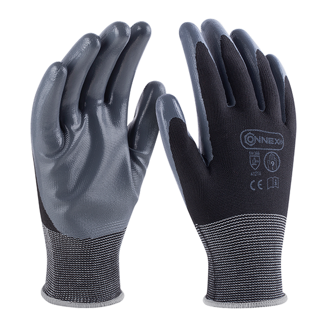 Connex Arbeitshandschuh 'Pro Liquid Flex' schwarz/grau Größe 9/L