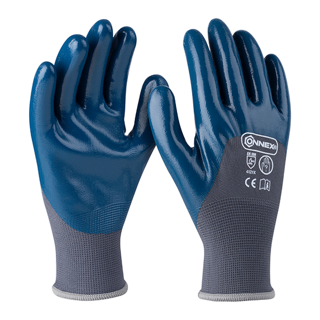 Connex Arbeitshandschuh 'Pro Liquid 3/4 Coating' grau/blau Größe 9/L