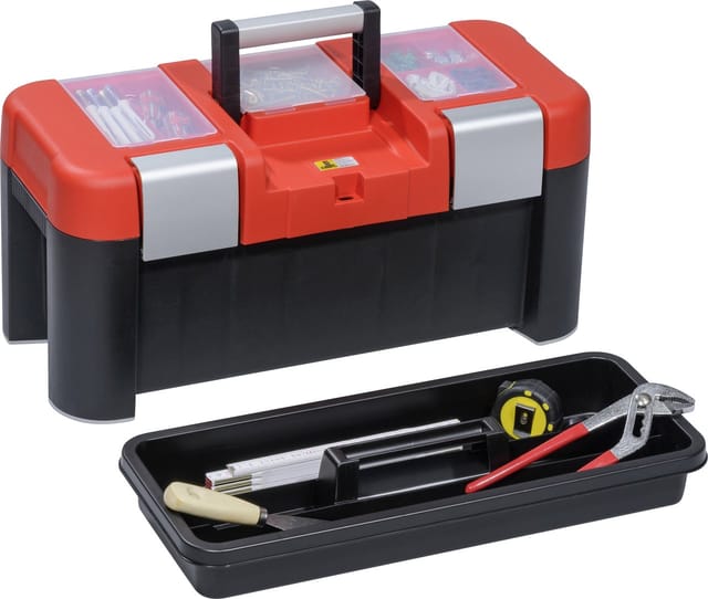 Allit McPlus Profi-Werkzeugkoffer 'Alu 21' rot/schwarz 53 x 25 x 25 cm